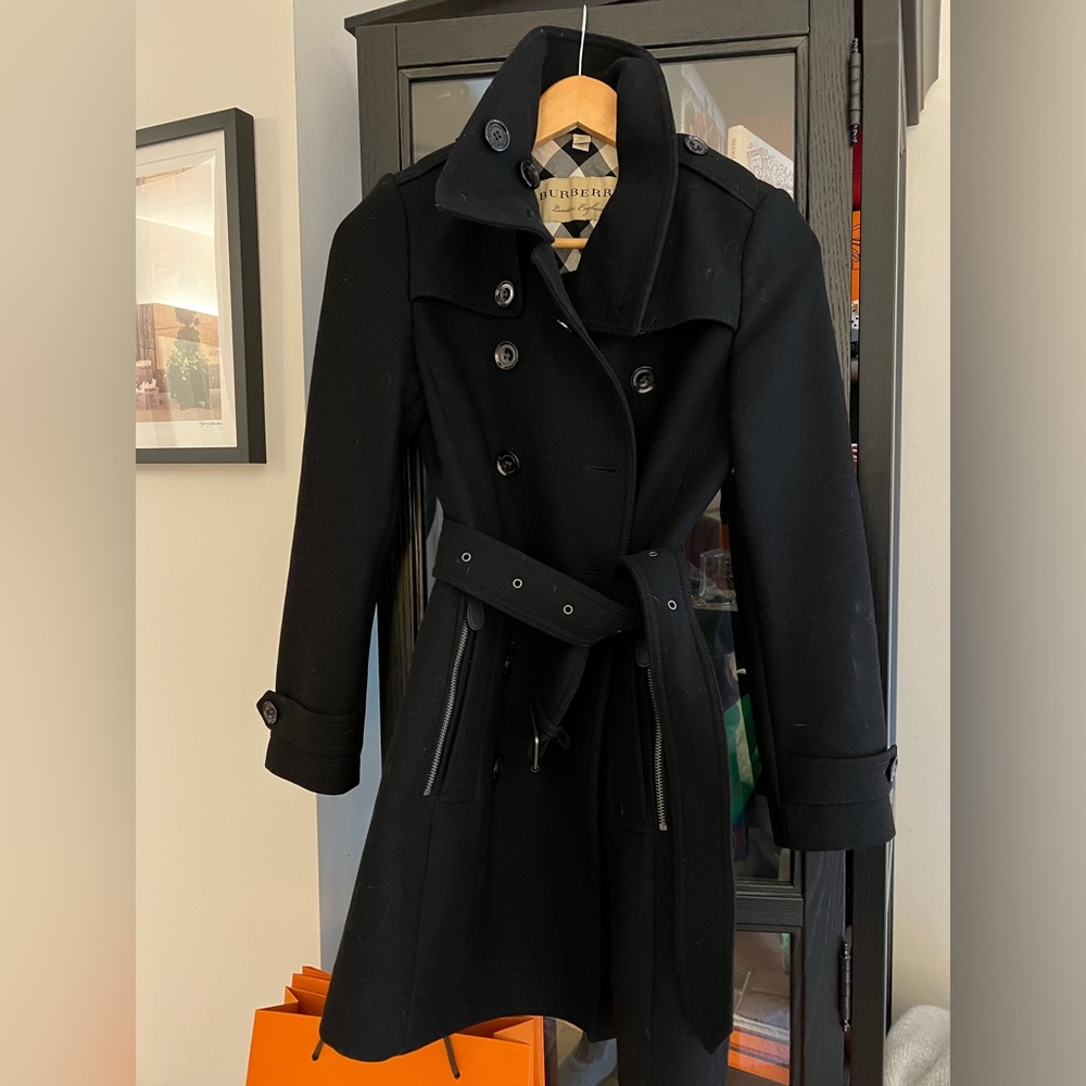 Burberry wool trench coat